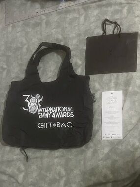 Emmy Awards 38th 2010 International Tote Bags 14x19 & 8x10 with Gala Menu NEW.